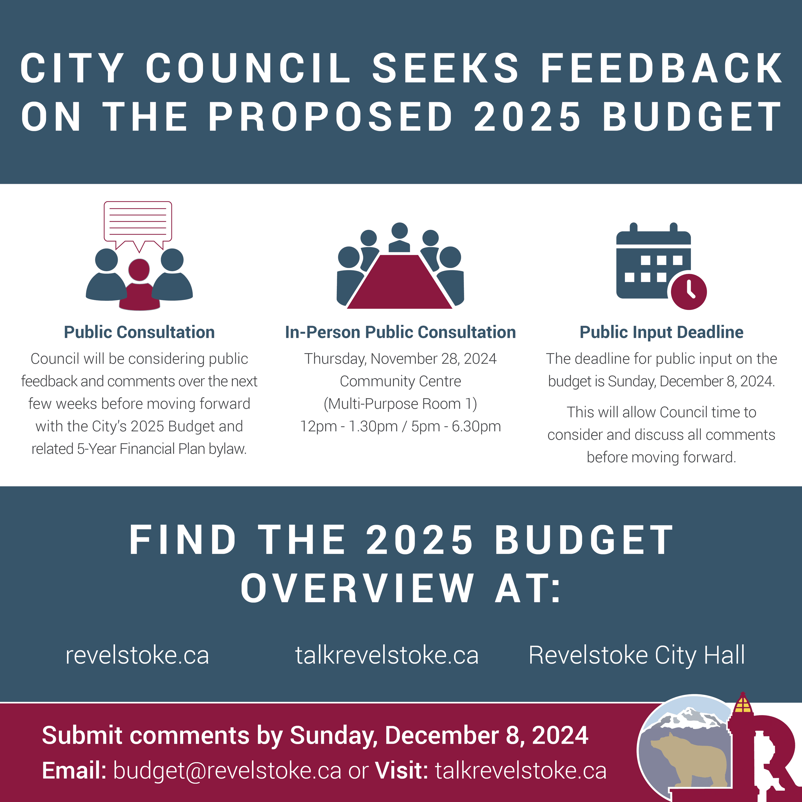 City of Revelstoke Hosts Public Engagement Event for the 2025 Budget (PDF)