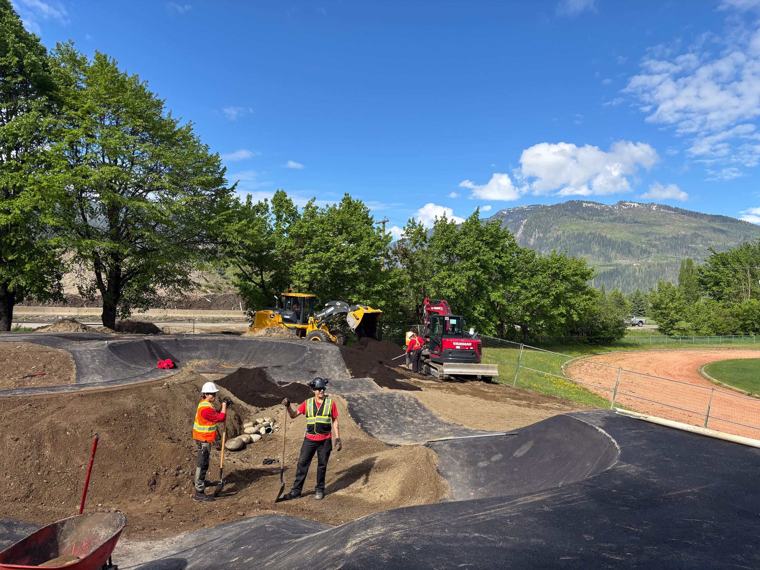 Workers Constructing the New Pump Track